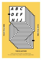 清新作品集小册子封面
